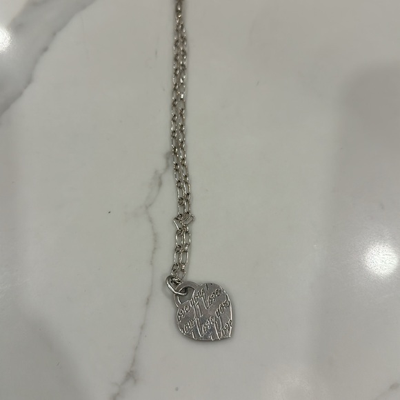 100% Authentic Tiffany Silver I love you Necklace - Picture 4 of 7